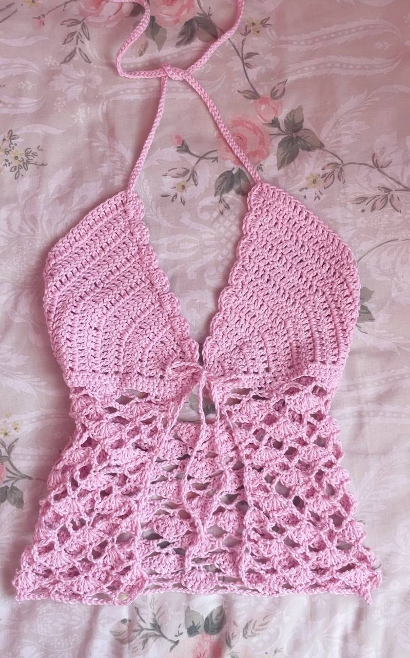 Butterfly lace top XS